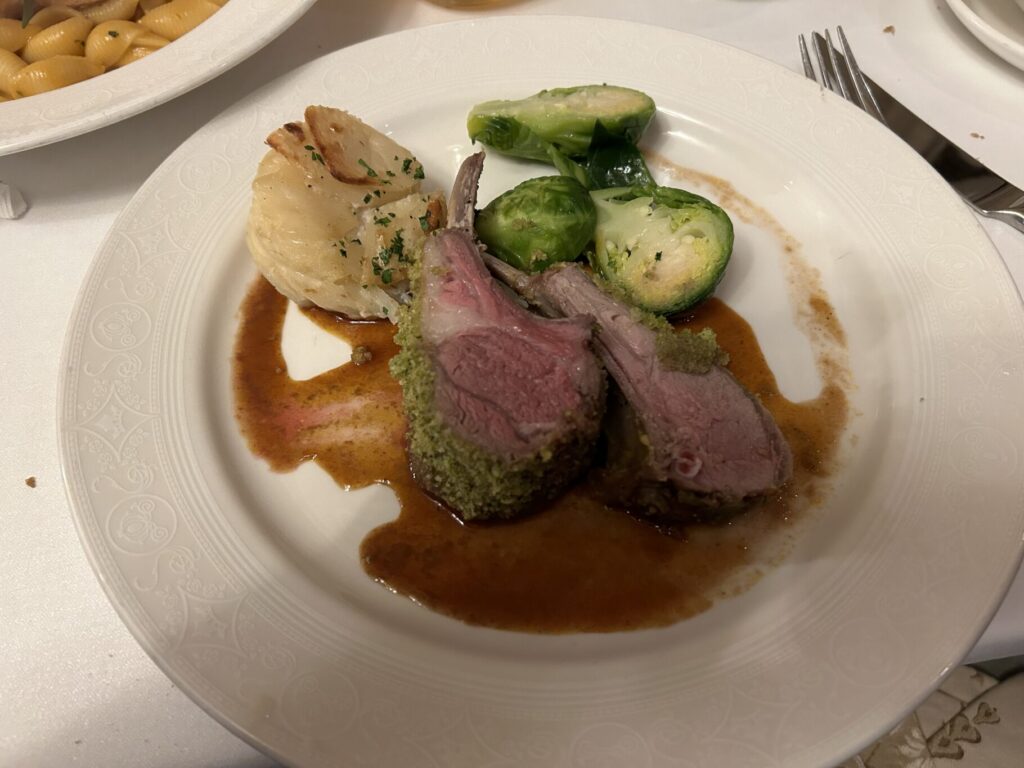 Roasted Rack of Lamb at Lumiere's