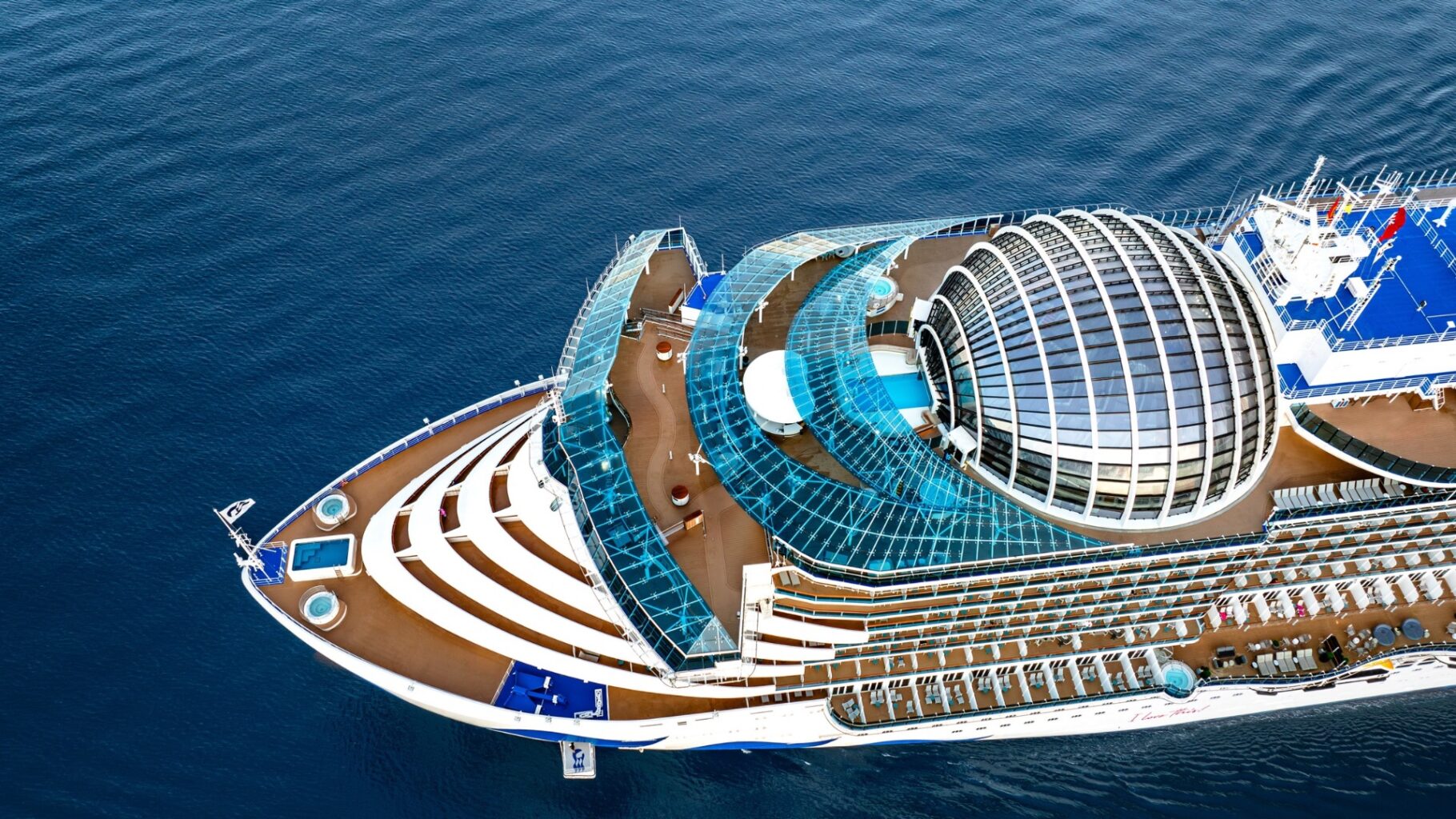 Star Princess aerial view
