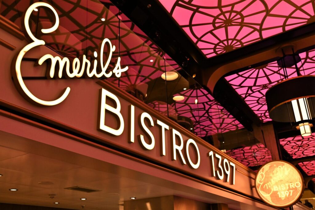 Emeril’s Bistro 1397 on the Carnival Celebration cruise ship