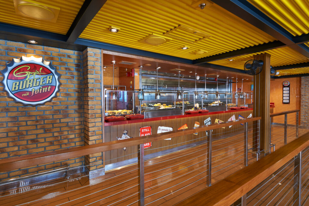 Guy’s Burger Joint on the Carnival Celebration cruise ship