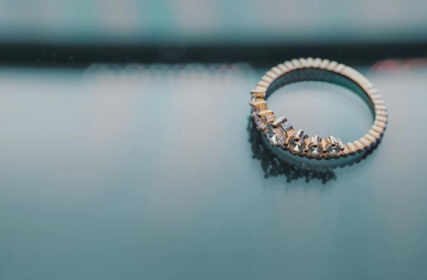gold colored diamond engagement ring