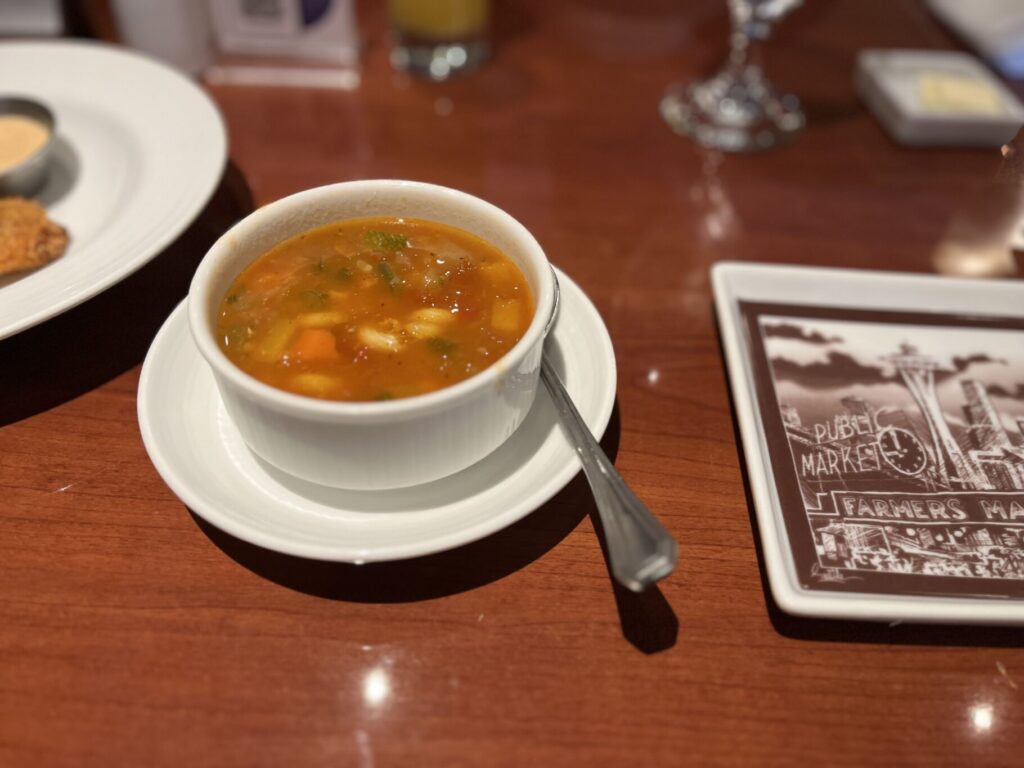 Tuscan Minestrone Soup from Carnival Legend