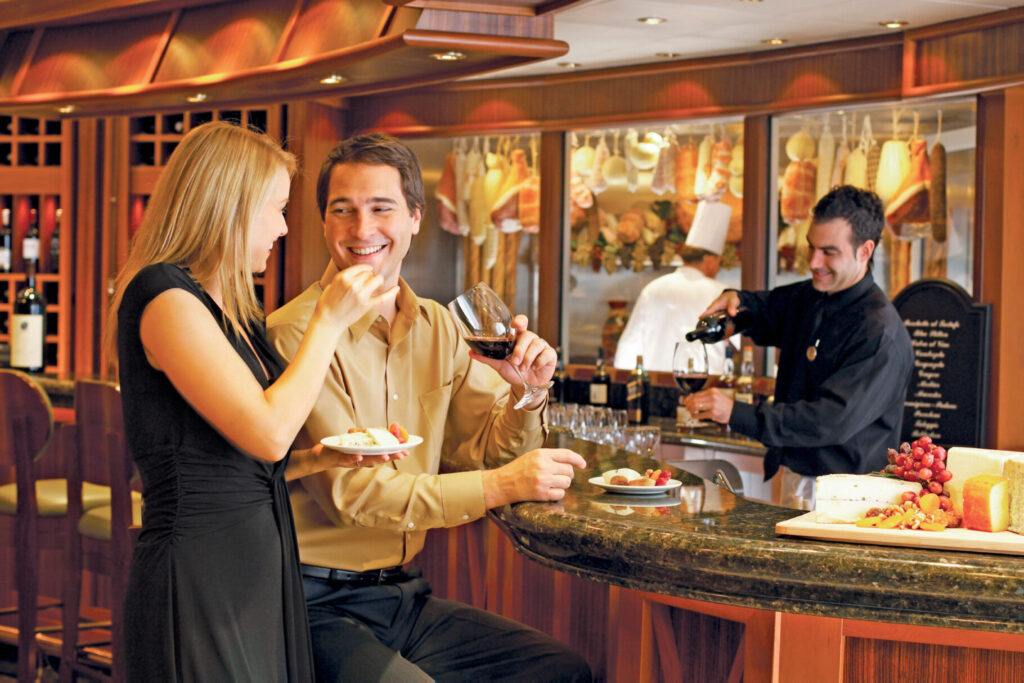 wine tasting on the Regal Princess cruise ship