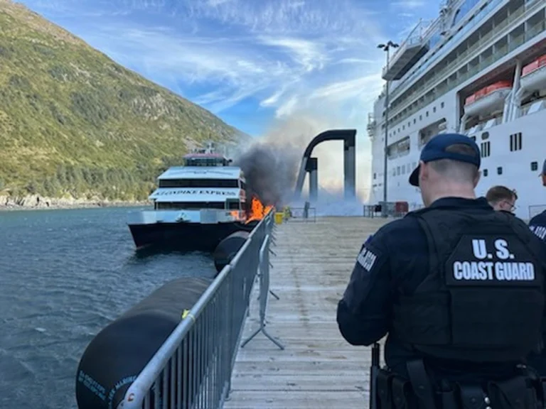 Whittier Cruise Dock Destroyed by Fire