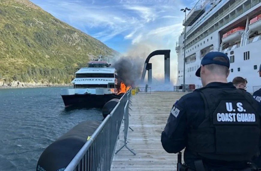 Whittier Cruise Dock Destroyed by Fire
