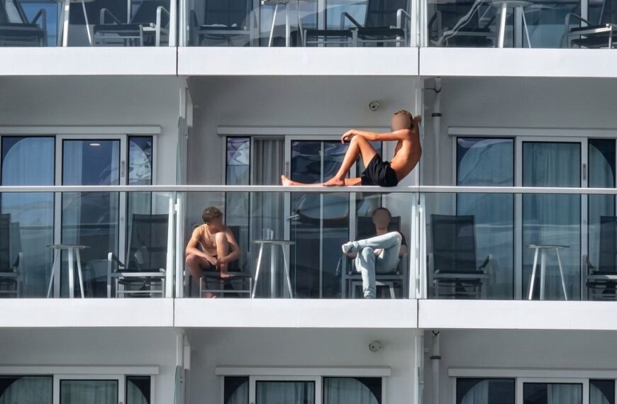 Can I Sit on My Balcony Railing During My Cruise?